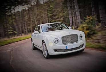 White Bentley Mulsanne Hire