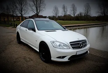 White Mercedes S Class Hire