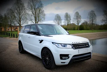 white range rover sport hire