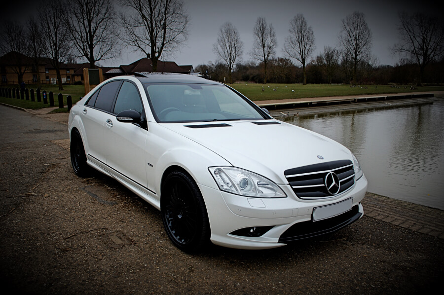 White Mercedes S Class Hire