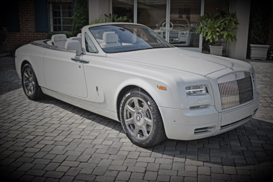 White Rolls Royce Drop Head Hire